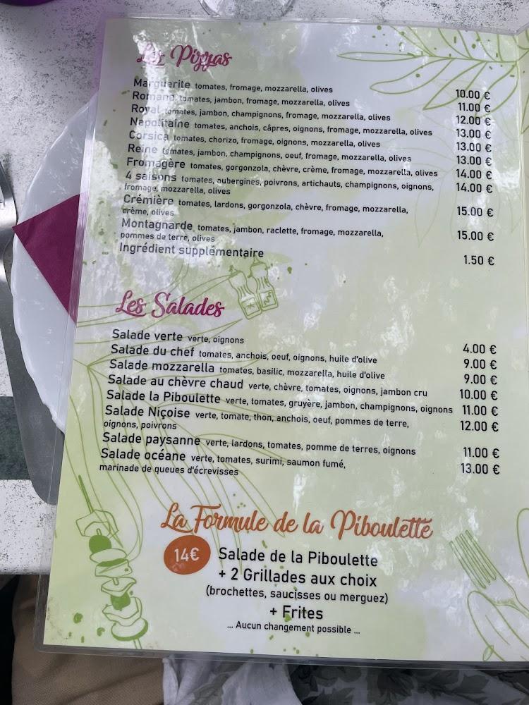 La Piboulette - Menu Image 2